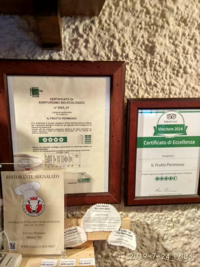 Agriturismo Il Frutto Permesso Bibiana Eksteriør bilde